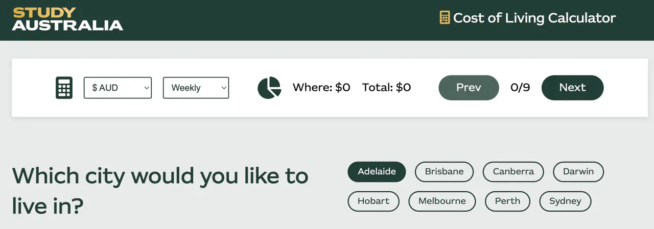Cost of Living Calculator 墨爾本試算