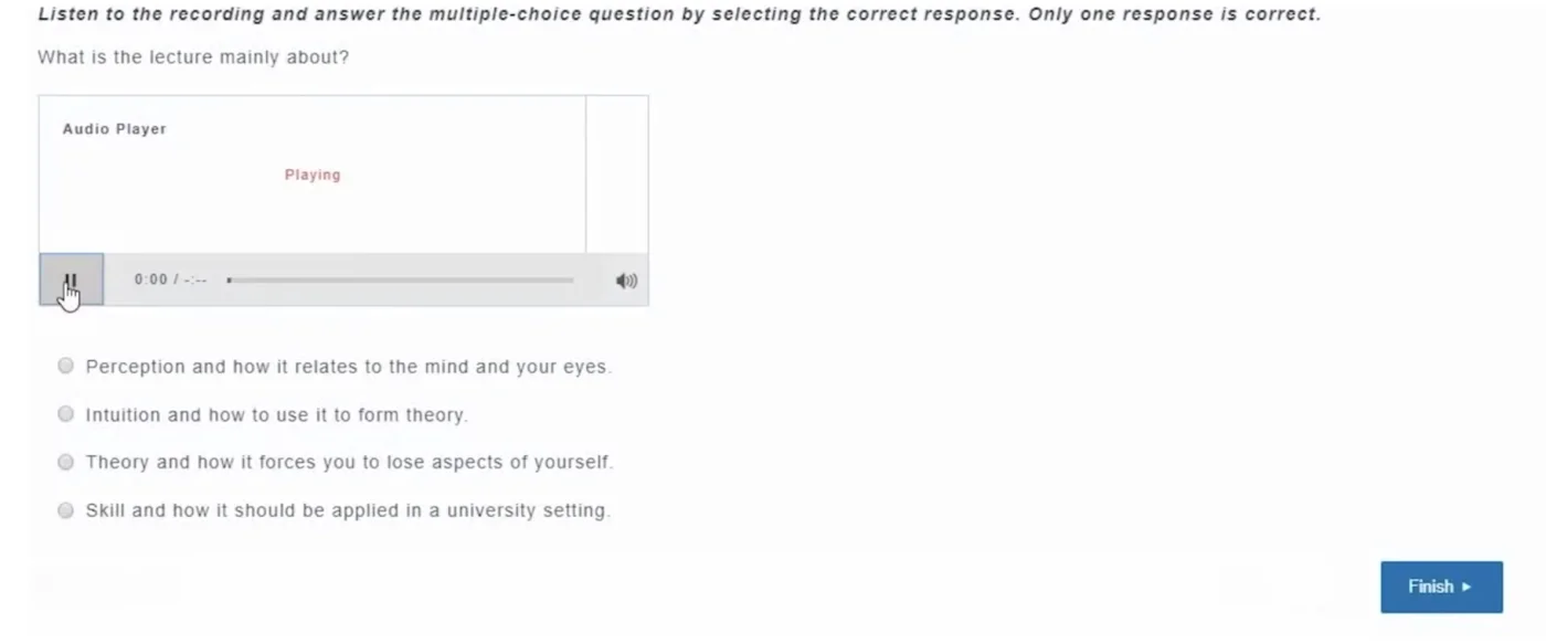 MCS question format
